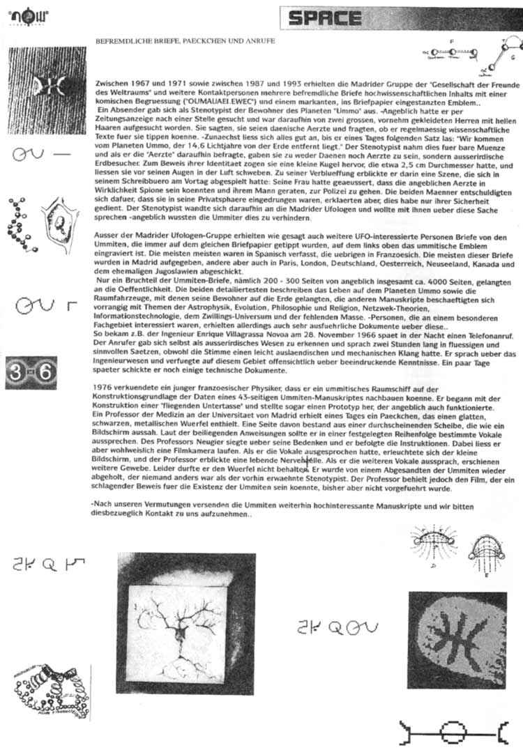 !NOW2.5 SpaceZine: Different Alien Races: Part 4: UMMO 2